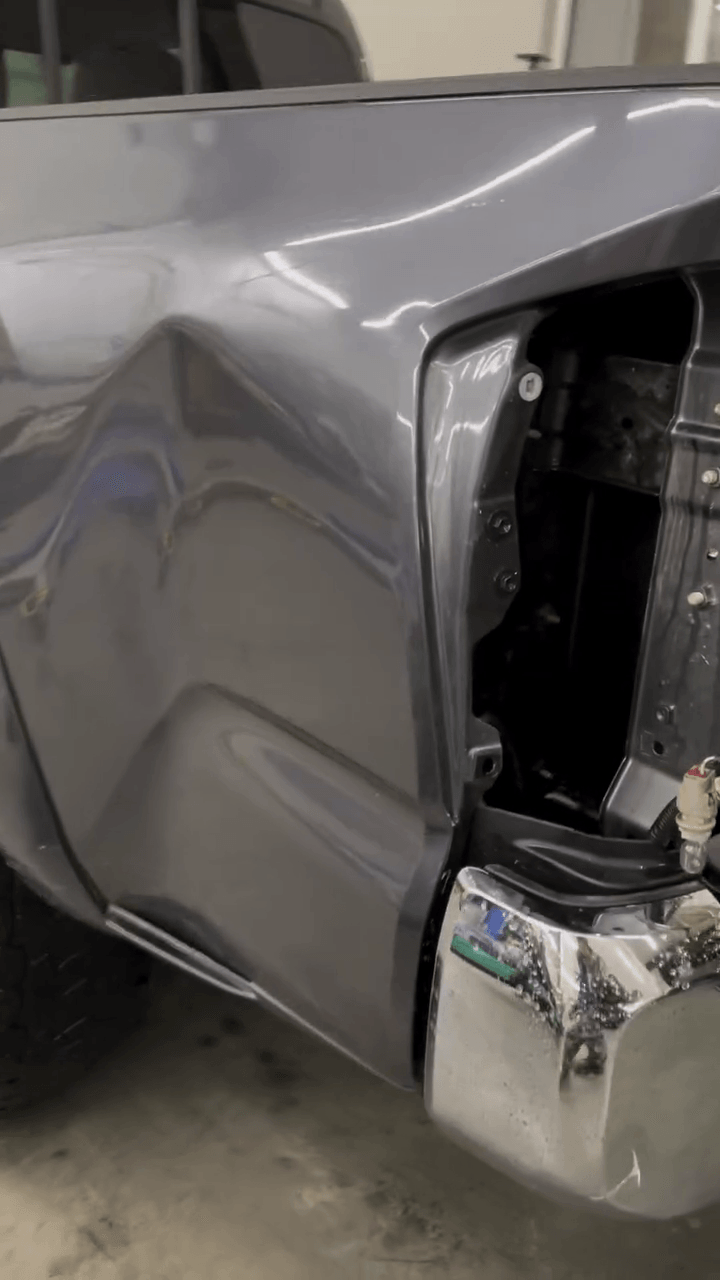 Before Extreme dent repair
